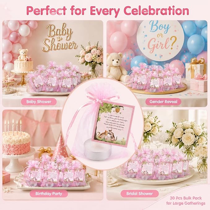30 Sets Baby Shower Party Favors, Winnie Baby Shower Party Favors Including 30