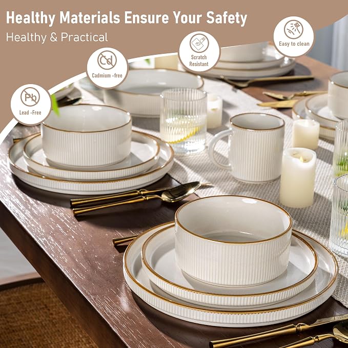 GBHOME Stoneware Dinnerware Sets
