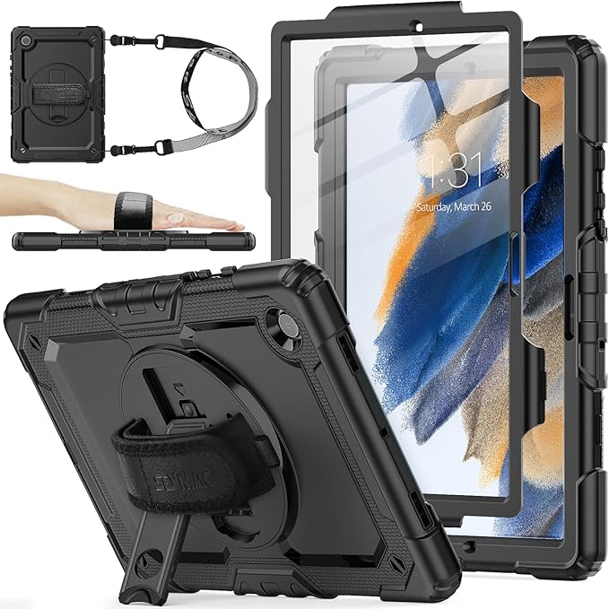 SEYMAC stock Case for Samsung Galaxy Tab A8 10.5'', Full-Body Drop Protection