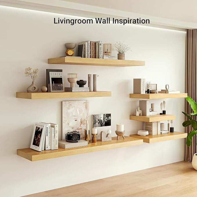 12" Deep Floating Shelves