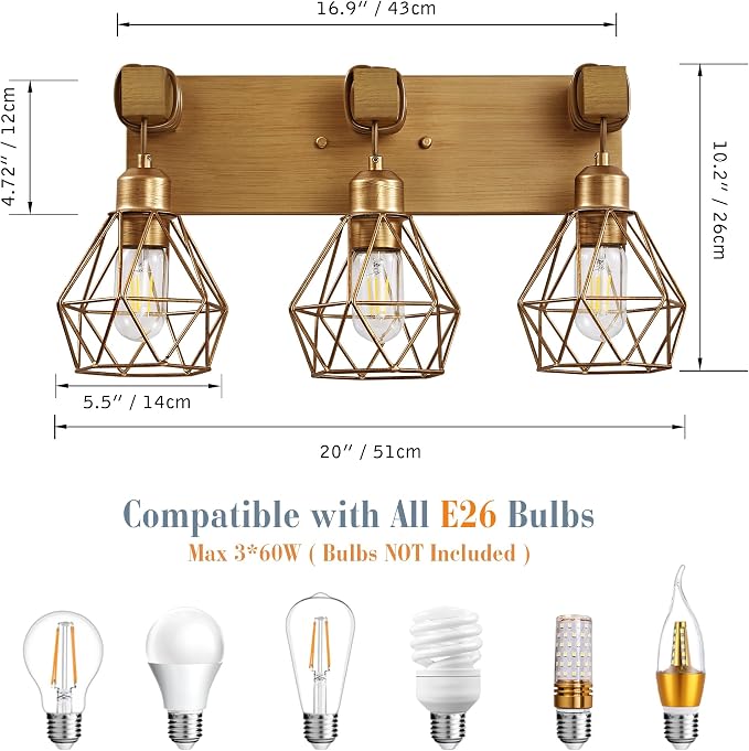 Farmhouse Bathroom Light Fixtures
