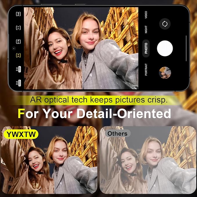 YWXTW Camera Lens Protector for Samsung Galaxy S25+ Plus Accessories 9H