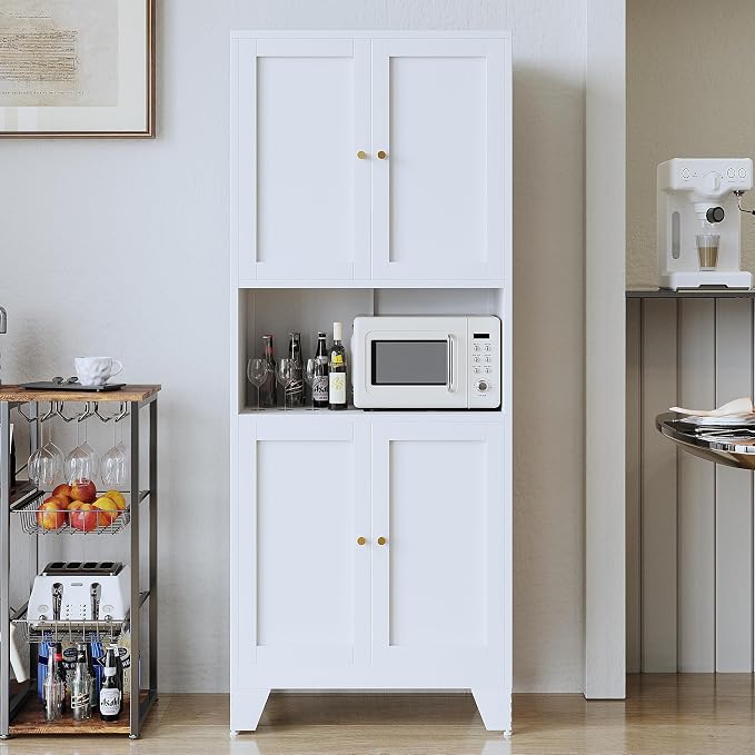 69" Tall Metal Kitchen Pantry Storage Cabinet