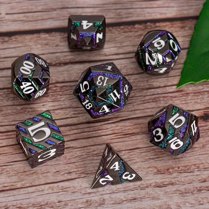 Dungeons and Dragons Dice, Metallic Stripes Dice