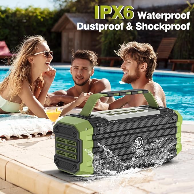 Portable Bluetooth Speaker 120W Peak 80W Wireless Speakers, TWS Pairing