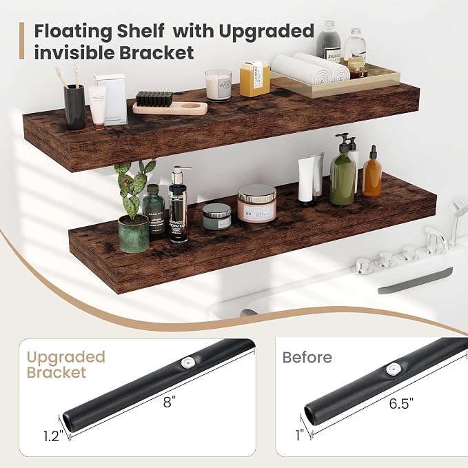 12 Inch Deep Floating Shelves