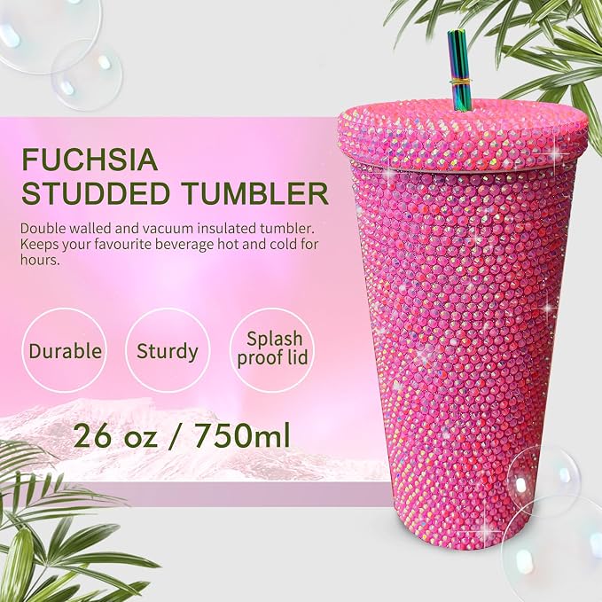 26oz Bling Rhinestone Tumbler