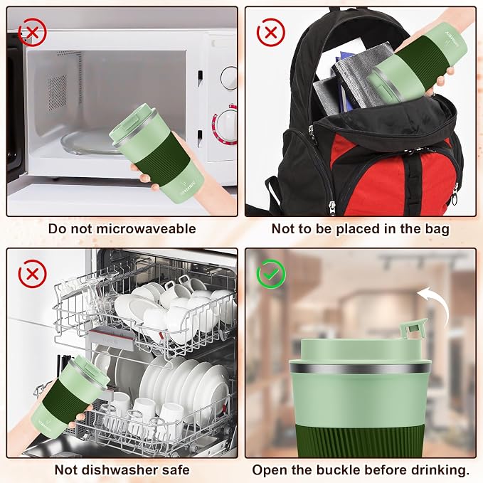 MOMSIV 17oz Travel Coffee Mug, Insulated Coffee Cup