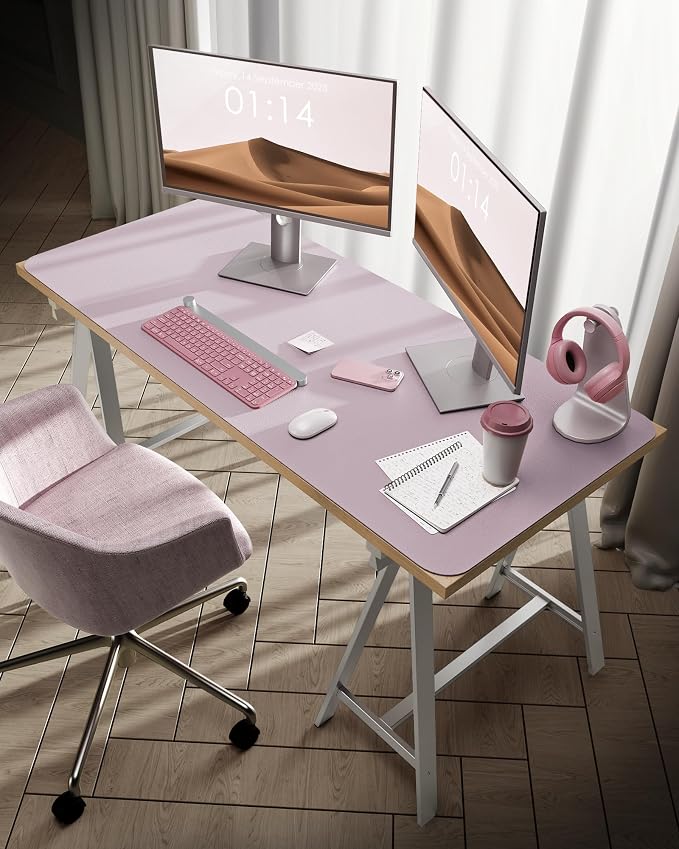 YSAGi Leather Desk Pad Protector, Office Desk Mat, Large Mouse Pad, Non-Slip PU