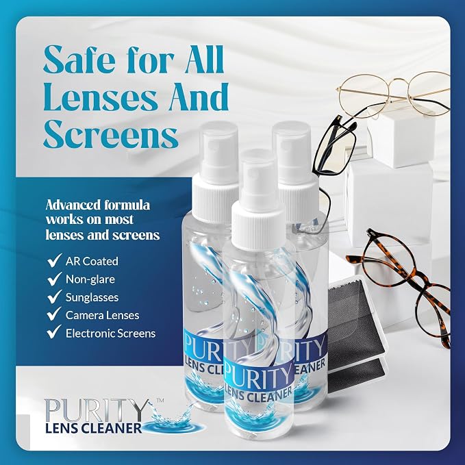 Purity Eyeglass Lens Cleaner Spray Kit