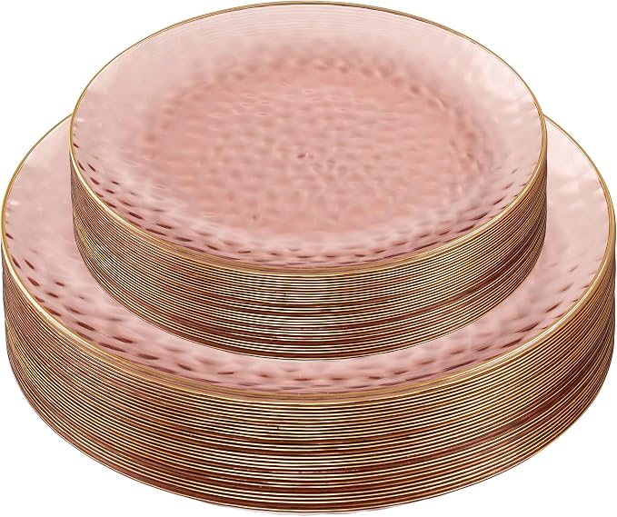 PLASTICPRO 64 Piece Combo Plates Set includes 32-7'' inch Plates & 32-10'' inch