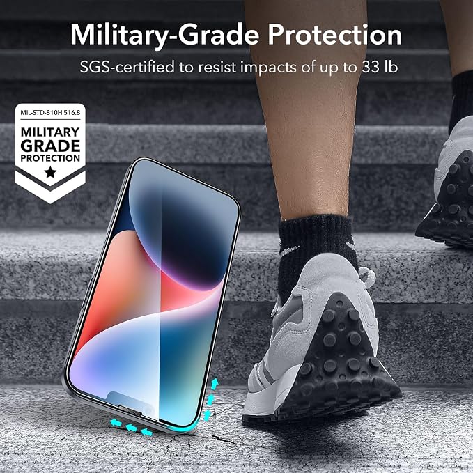 ESR for iPhone 14 Screen Protector Set, 3 Tempered-Glass Screen Protectors and