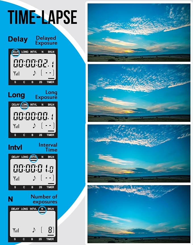 Wireless Timer Shutter Release Compatible