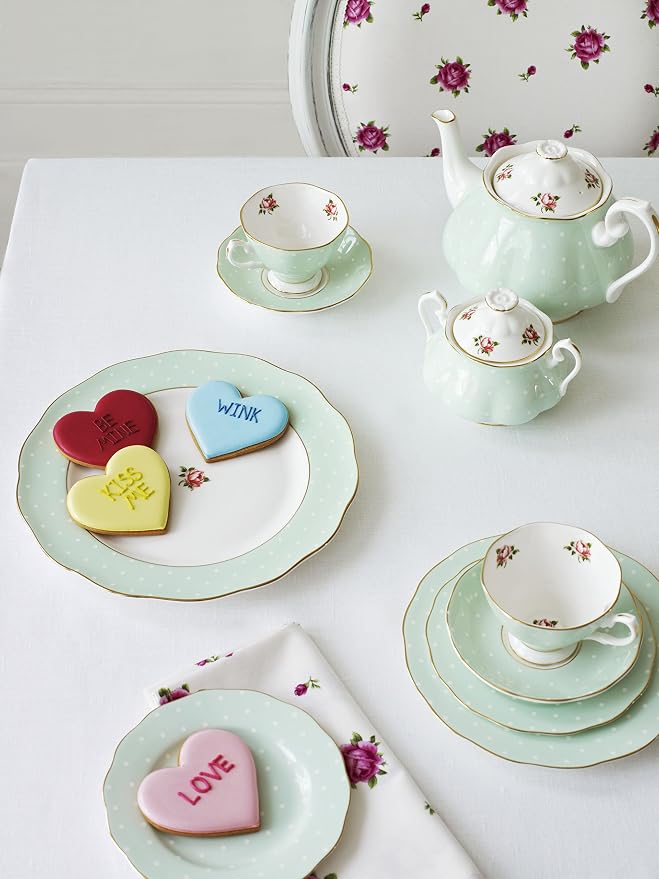 Royal Albert New Country Roses Polka Rose Tea Set