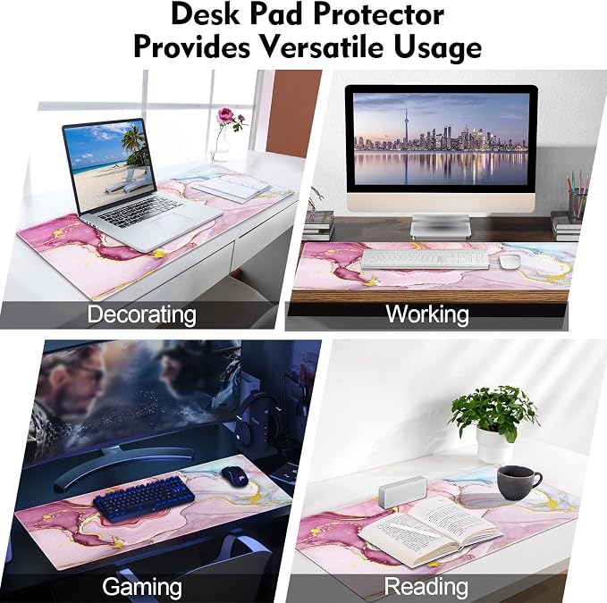 Galdas Gaming Mouse Pad Cool Flash Pattern XXL XL Large Mouse Pad Long Extended