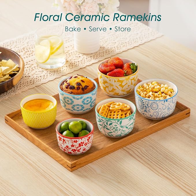 vancasso Selene 6 Oz Porcelain Ramekins Set of 6