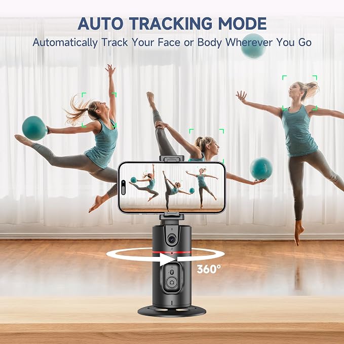 Auto Face Tracking Tripod, No App, Smart Shooting Phone Holder