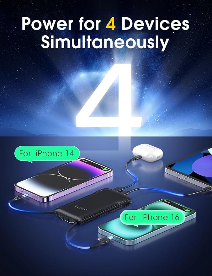 TG90° 10000mAh Portable Charger