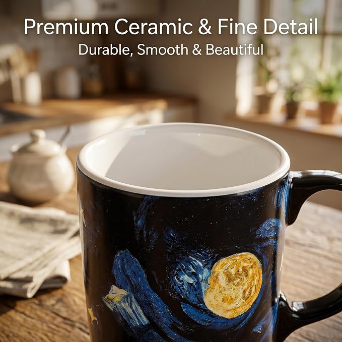 Topadorn 17oz Ceramic Travel Mug