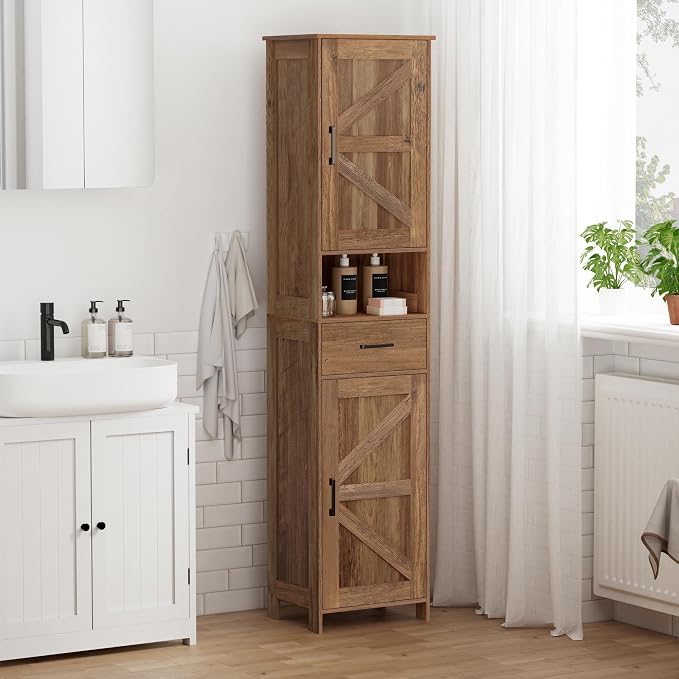 67" H Tall Bathroom Storage Cabinet