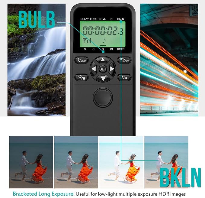 Wireless Shutter Camera Remote Intervalometer Timer Compatible