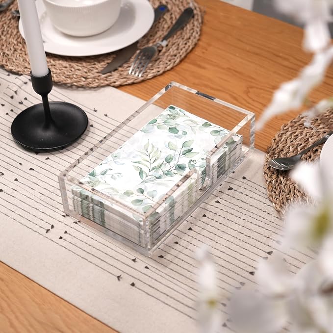 LotFancy Napkin Holder, Acrylic Napkin Holder