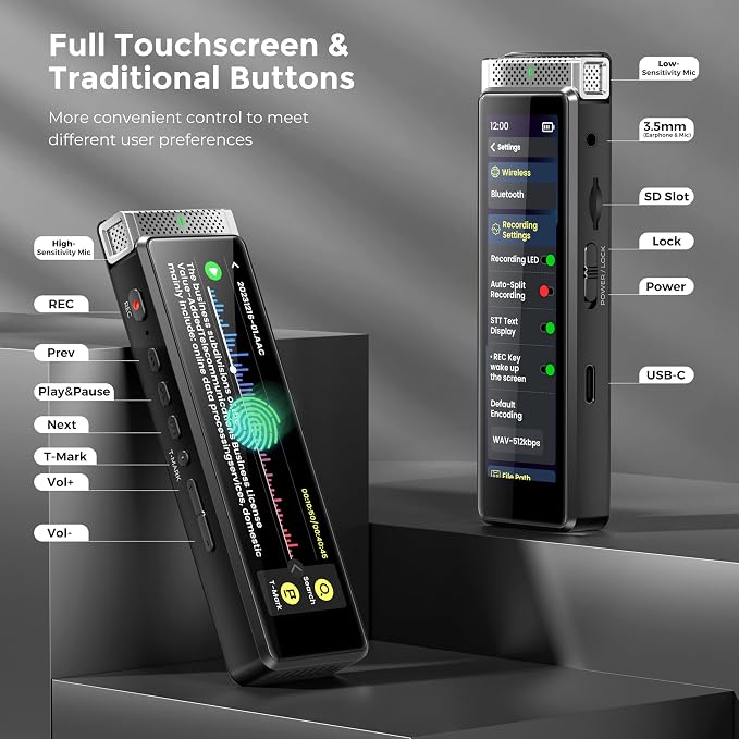 136GB Digital Voice Recorder