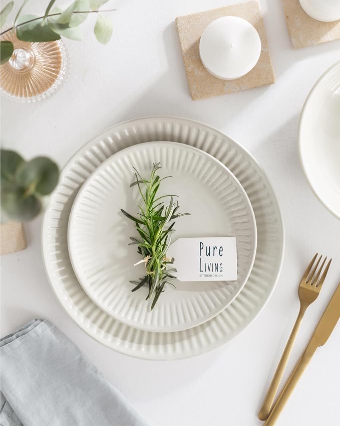 12 Piece Stoneware Dinnerware Set