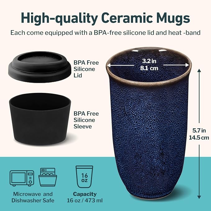 NOVA CERAMICS Coffee Tumbler – Travel Mug