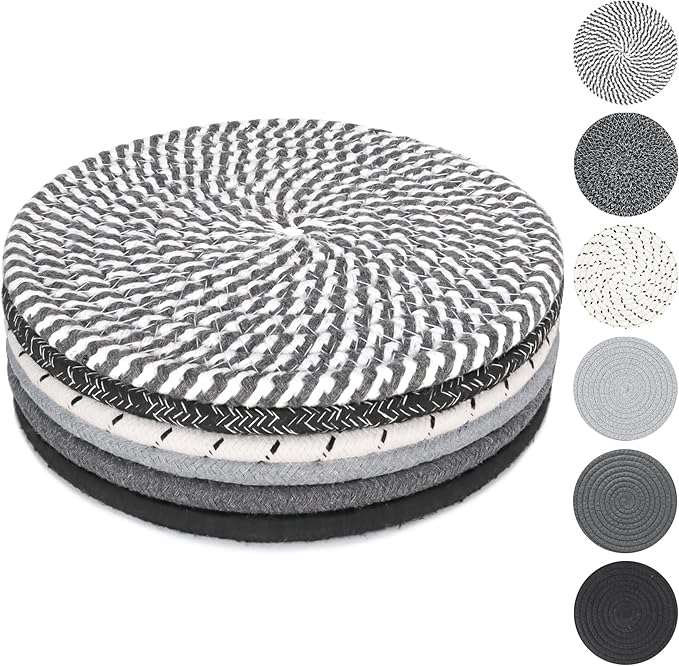 8 Inch Trivets for Hot Dishes, Hot Pots and Pans, Large Coaster for Kitchen
