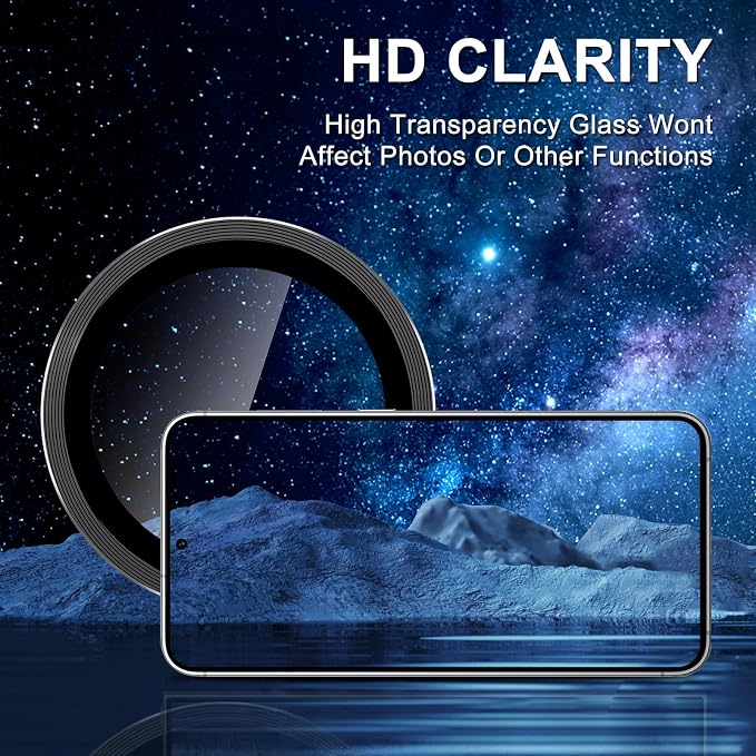 for Samsung Galaxy S25 Edge Camera Lens Protector, Individual Metal Ring