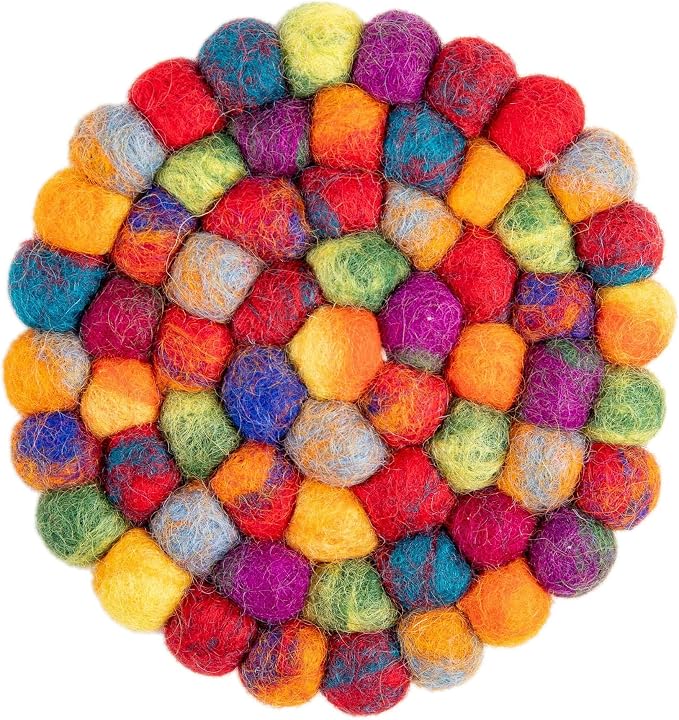Round Felt Ball Coasters