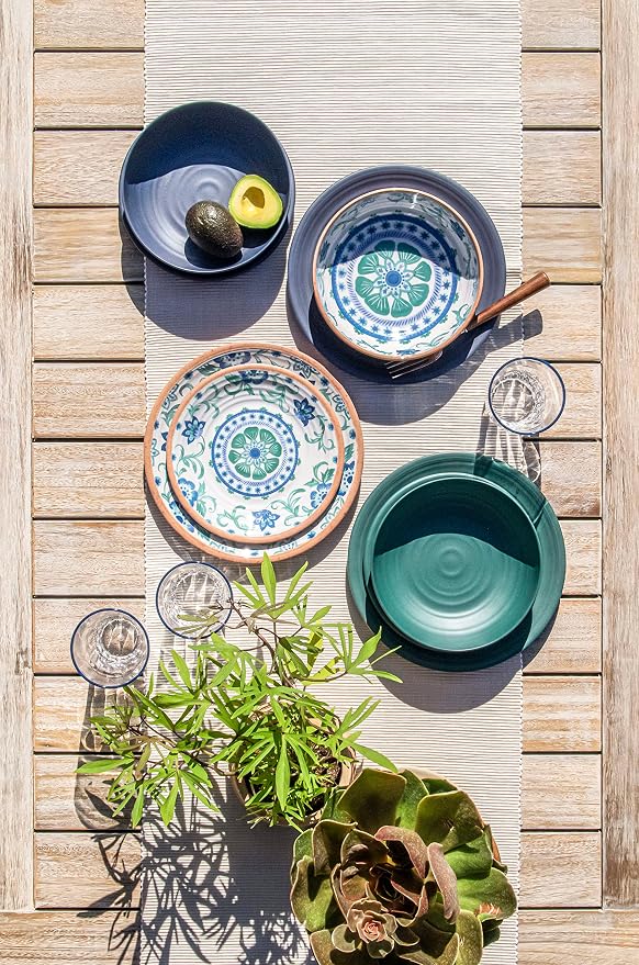 Matte Artisan 10.5'' Durable Planta Dinner Plates, Shatter-Resistant and
