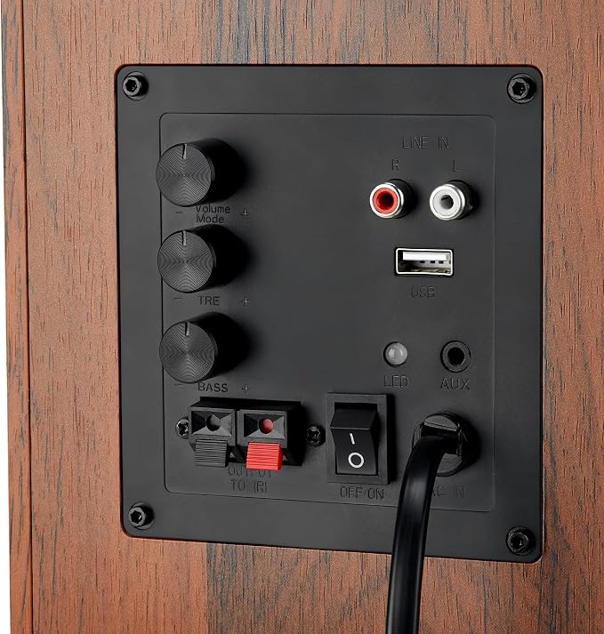 Bookshelf Speakers with Deep Bass, 80W Peak Output HiFi Gaming Computer Speakers