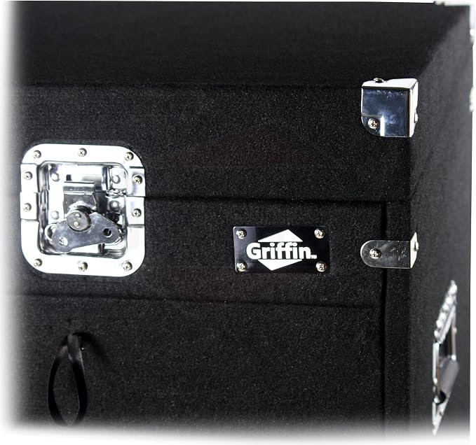 Griffin Rackmount Studio Mixer Flight Road Case – 25U Mount Space Amp Cabinet