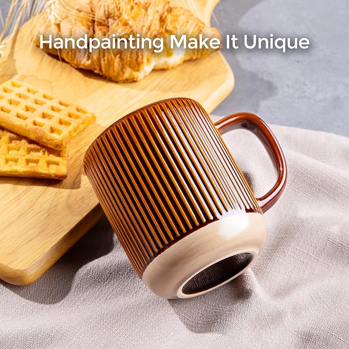 GBhome Coffee Mugs Set of 4, 12 oz Coffee Cups