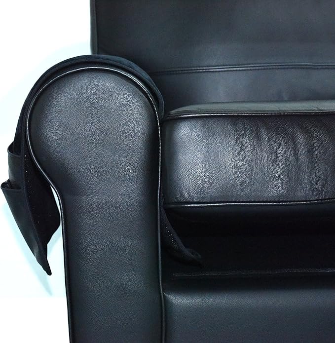 Wanty Velvet Sofa Couch Chair Armrest Soft Caddy Organizer Holder