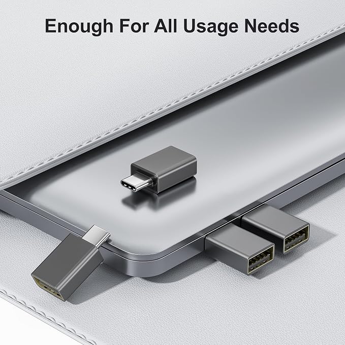 Elebase USB C to USB Adapter 4Pack, USBC Male to USB 3.0 Female MacBook Pro Air