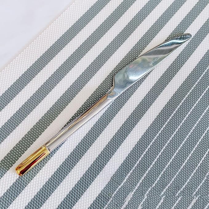 Silverware Set Service for 16, IKXO 64-Piece Modern Stainless Steel Flatware