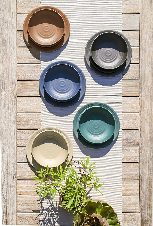 Matte Artisan 10.5'' Durable Planta Dinner Plates, Shatter-Resistant and