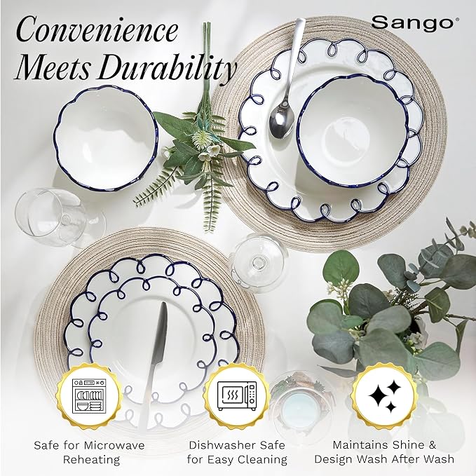 Sango 12-Piece Stoneware Dinnerware Set