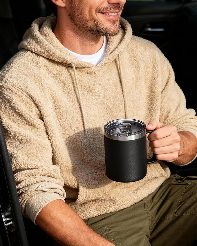 8 Pack 12oz Insulated Coffee Mug
