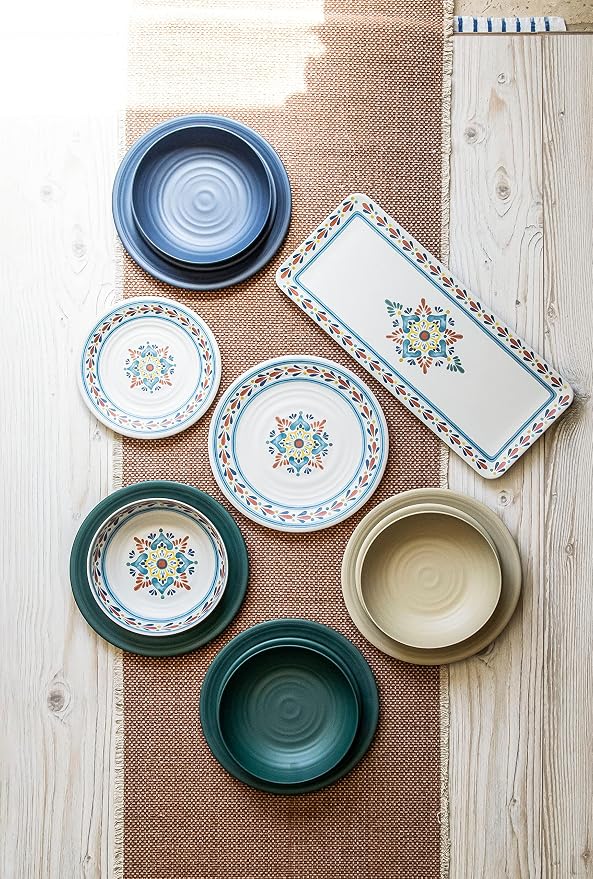 Matte Artisan 10.5'' Durable Planta Dinner Plates, Shatter-Resistant and