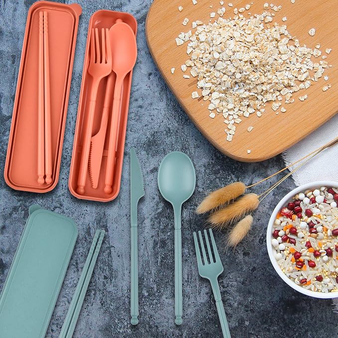 Camping Utensil Set, Reusable Utensils Set