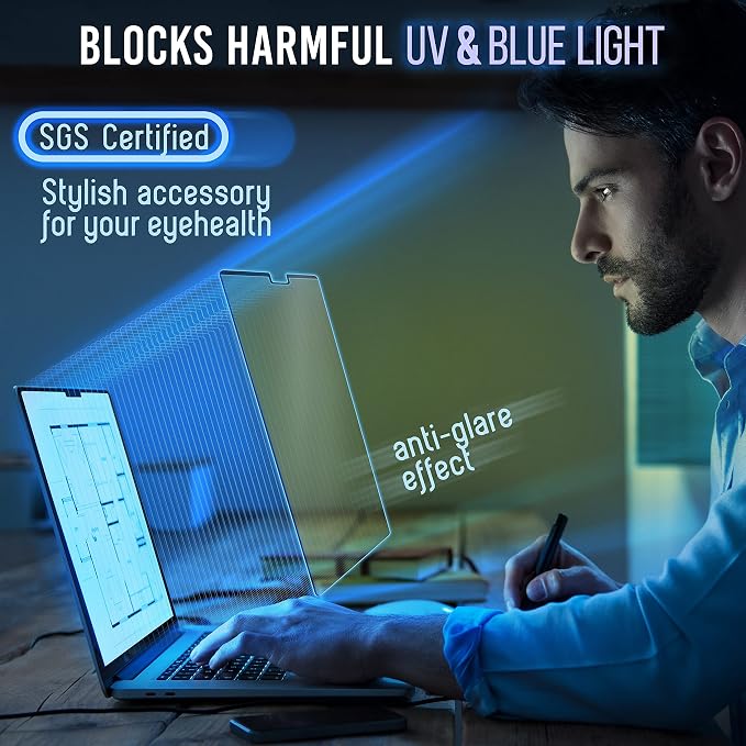 VINTEZ Magnetic Blue Light Screen Protector Compatible