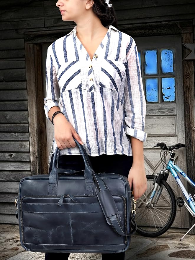VC VINTAGE COUTURE Leather briefcase bag