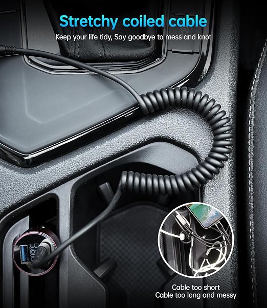 USB C to C 100W 3ft, Short Type C USBC Fast Charging Cable