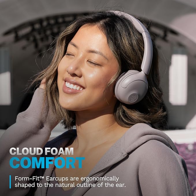 JLab Go Lux ANC Wireless Headphones, Hybrid Active Noise Cancelling, Premium