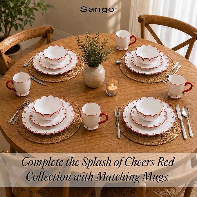 Sango 12-Piece Stoneware Dinnerware Set