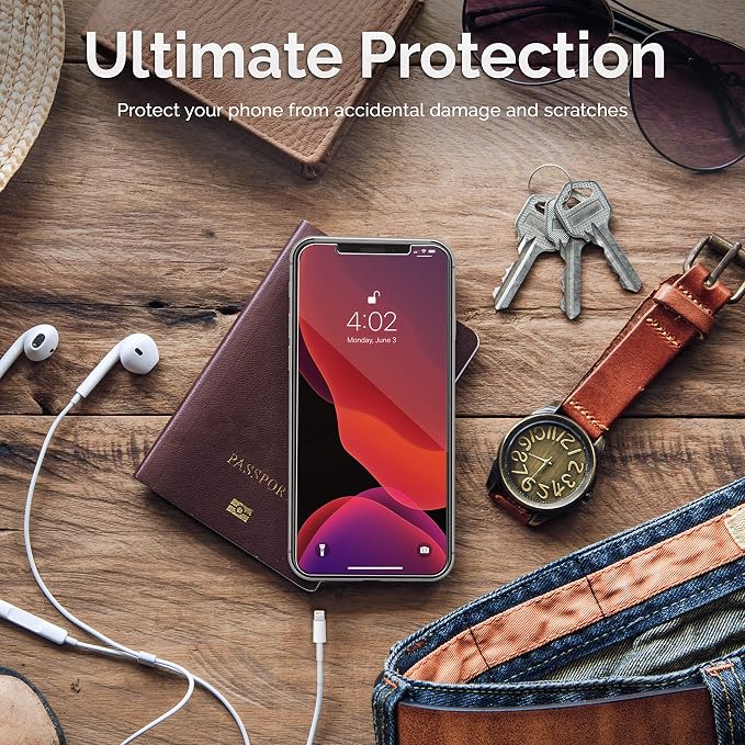 Power Theory Designed for iPhone Xs Max Screen Protector Tempered Glass